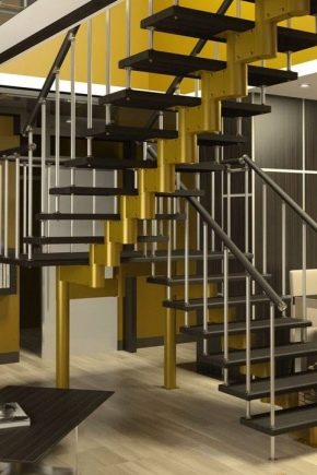  Металлические поворотные лестницы с забежными ступенями: особенности и преимущества