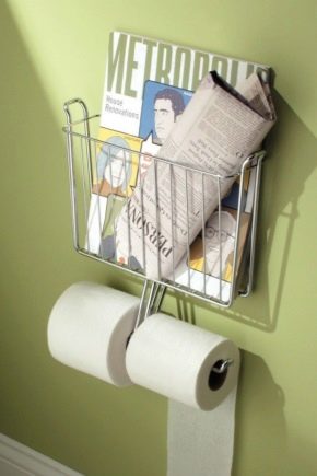 Настенные металлические держатели для туалетной бумаги: разновидности и критерии выбора