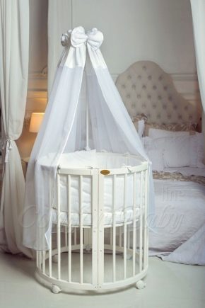 Круглая детская кроватка: виды и советы по выбору