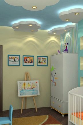 Варианты оформления натяжных потолков в детской комнате