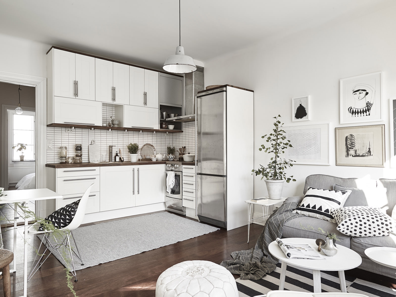 Кухня-гостиная в скандинавском стиле (29 фото): идеи дизайна интерьера