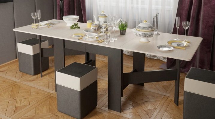 Столы-трансформеры для кухни (33 фото): как выбрать овальные раздвижные столы и другие модели? Особенности использования мини-столов